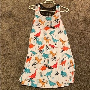 Lace back Dino dress